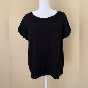 EUC Tee: Knotted Sleeve, Boat Neck